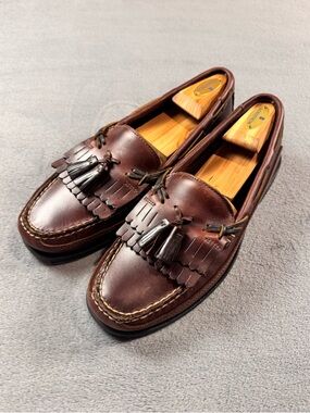 Sperry Top-Sider Tremont Dark Brown Leather Tassel Kiltie Loafers